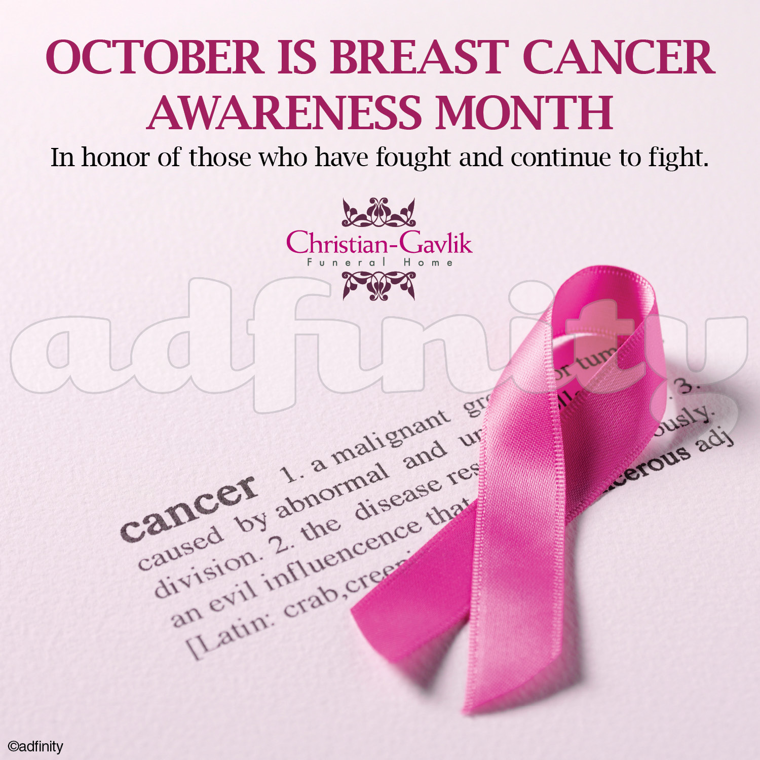 October Is Breast Cancer Awareness Month Adfinity